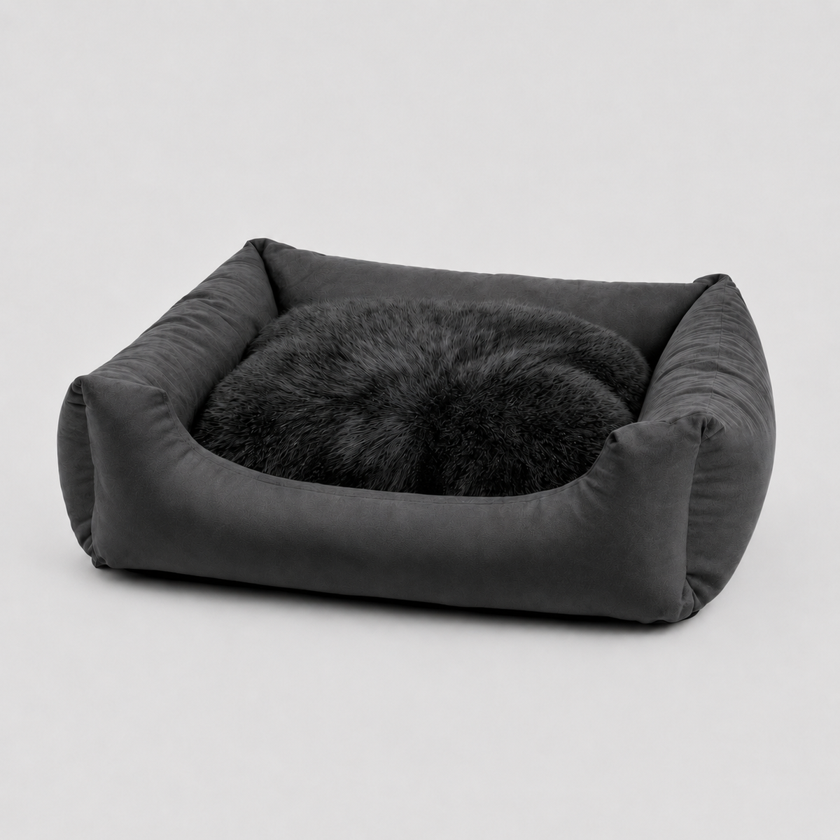 Hundebett Fluffy Nelo Dunkelgrau