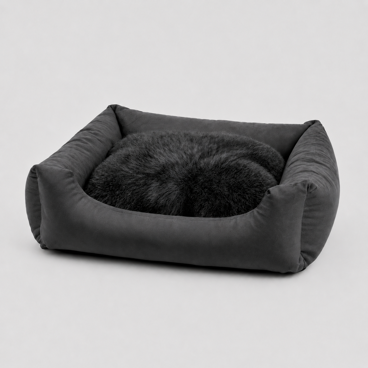 Hundebett Fluffy Nelo Dunkelgrau