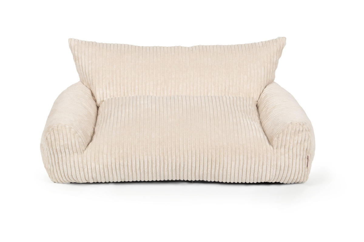 Hundebett Stripe 78x54cm Beige