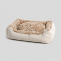 Hundebett Shaggy Beige