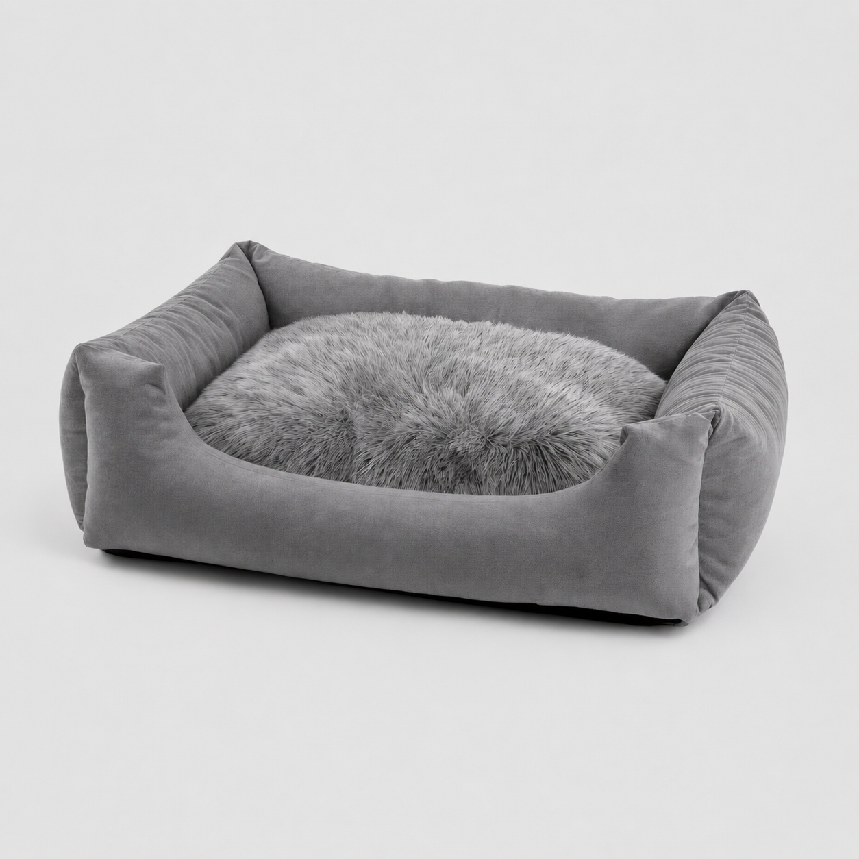 Hundebett Fluffy Nelo Grau