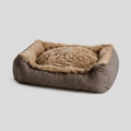 Hundebett Shaggy Braun