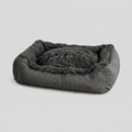 Hundebett Shaggy Dunkelgrau
