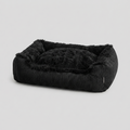 Hundebett Shaggy Schwarz