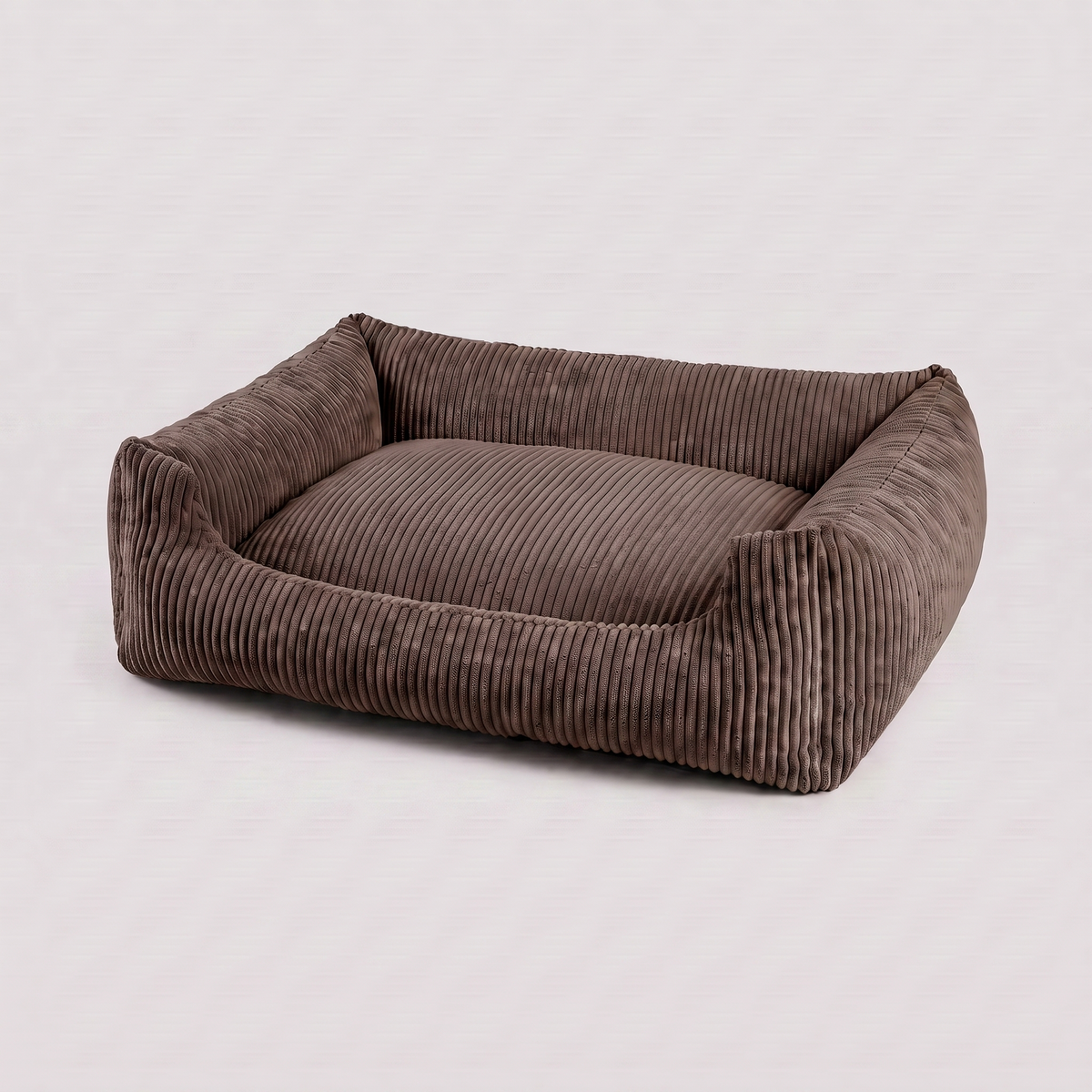 Hundebett Soft Stripe Dunkelbraun