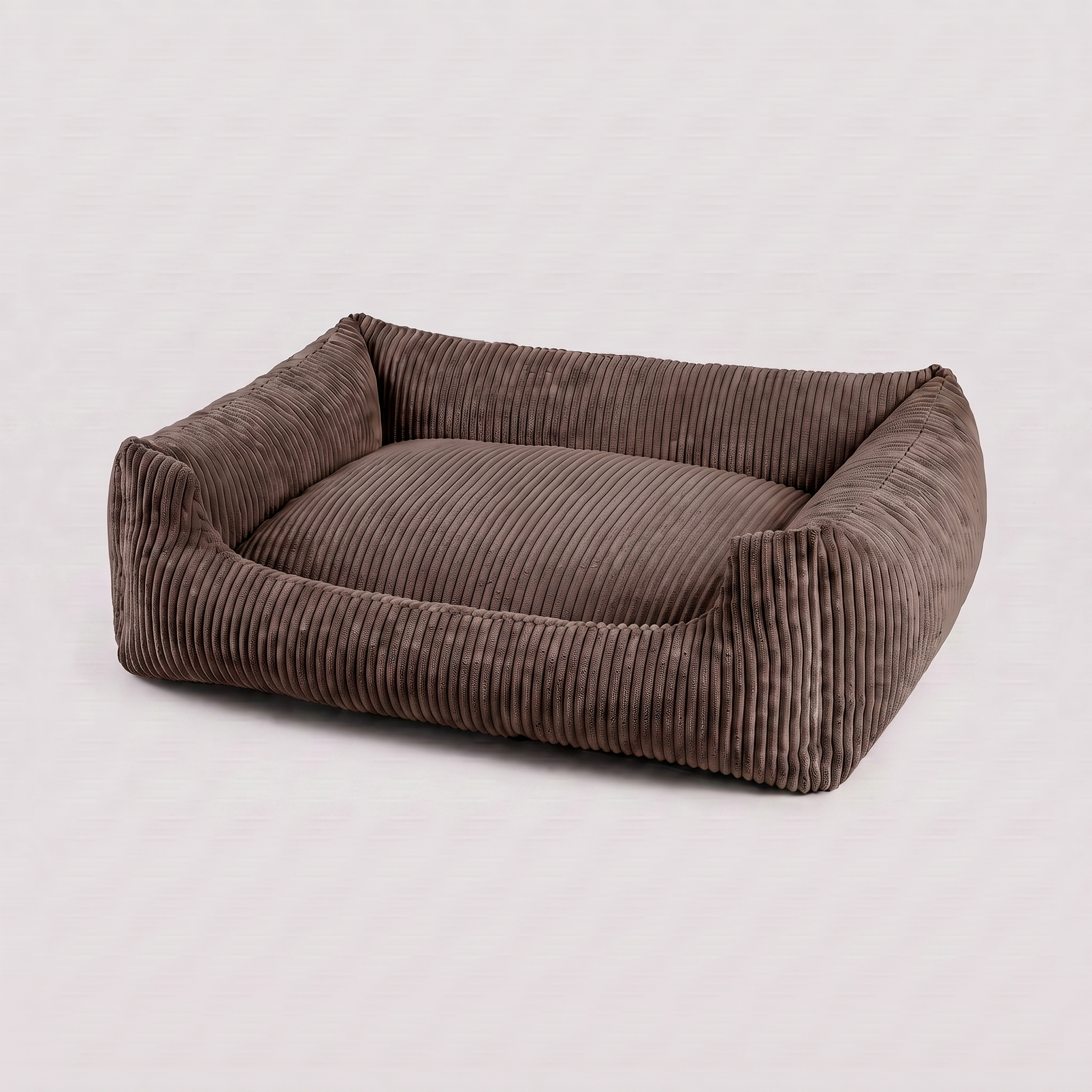 Hundebett Soft Stripe Dunkelbraun