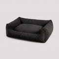 Hundebett Soft Stripe Schwarz