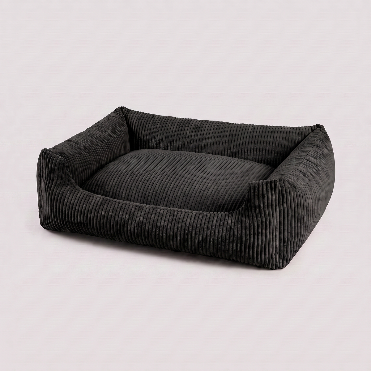 Hundebett Soft Stripe Schwarz