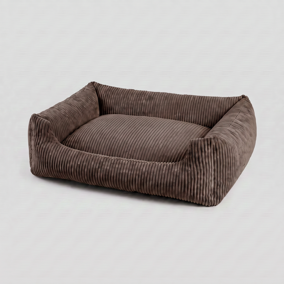 Hundebett Soft Stripe Dunkelbraun
