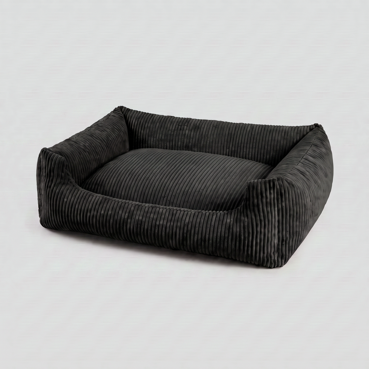 Hundebett Soft Stripe Schwarz